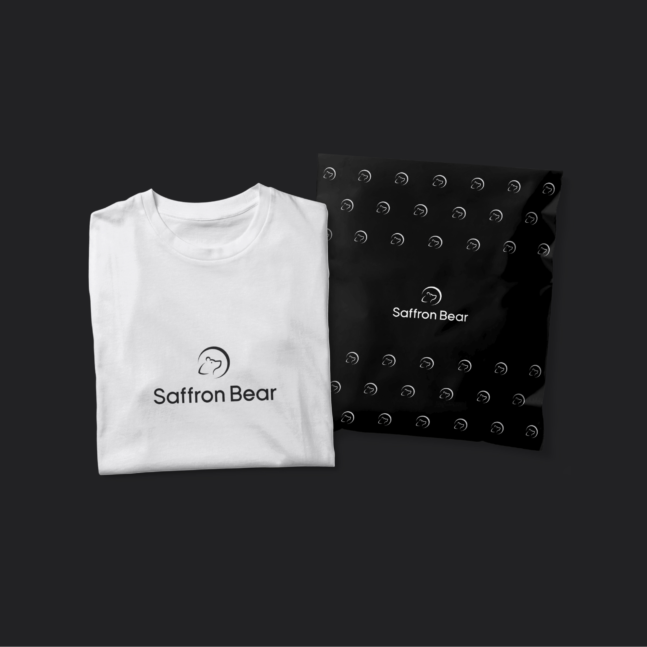 white tshirt with packaging